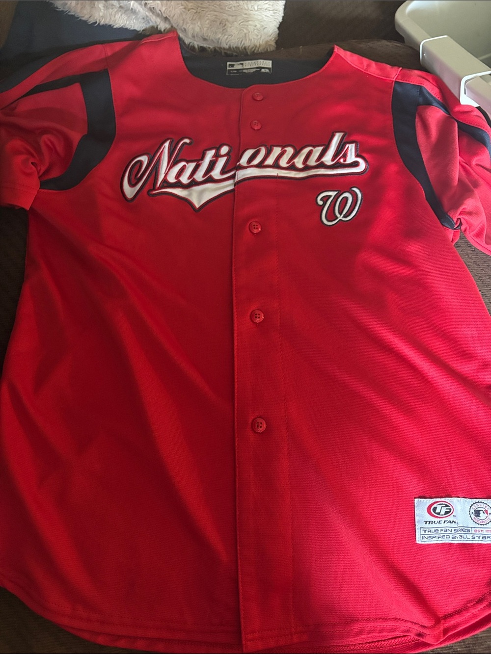 Nationals Red Kids Jersey - True Fan